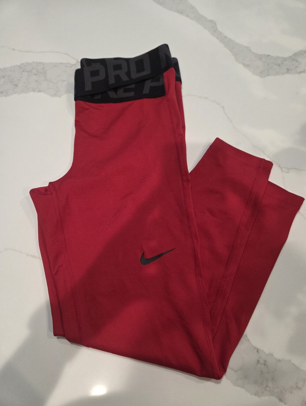 Nike Pro Red Womens Red Compression Leggings - WORN ONCE. NO PILLING.